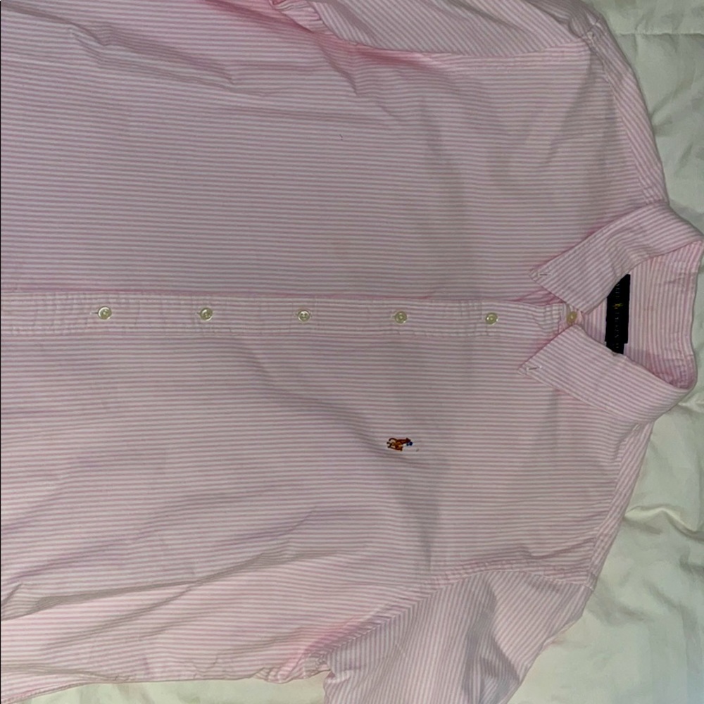 Men’s pink polo Ralph Lauren button down
